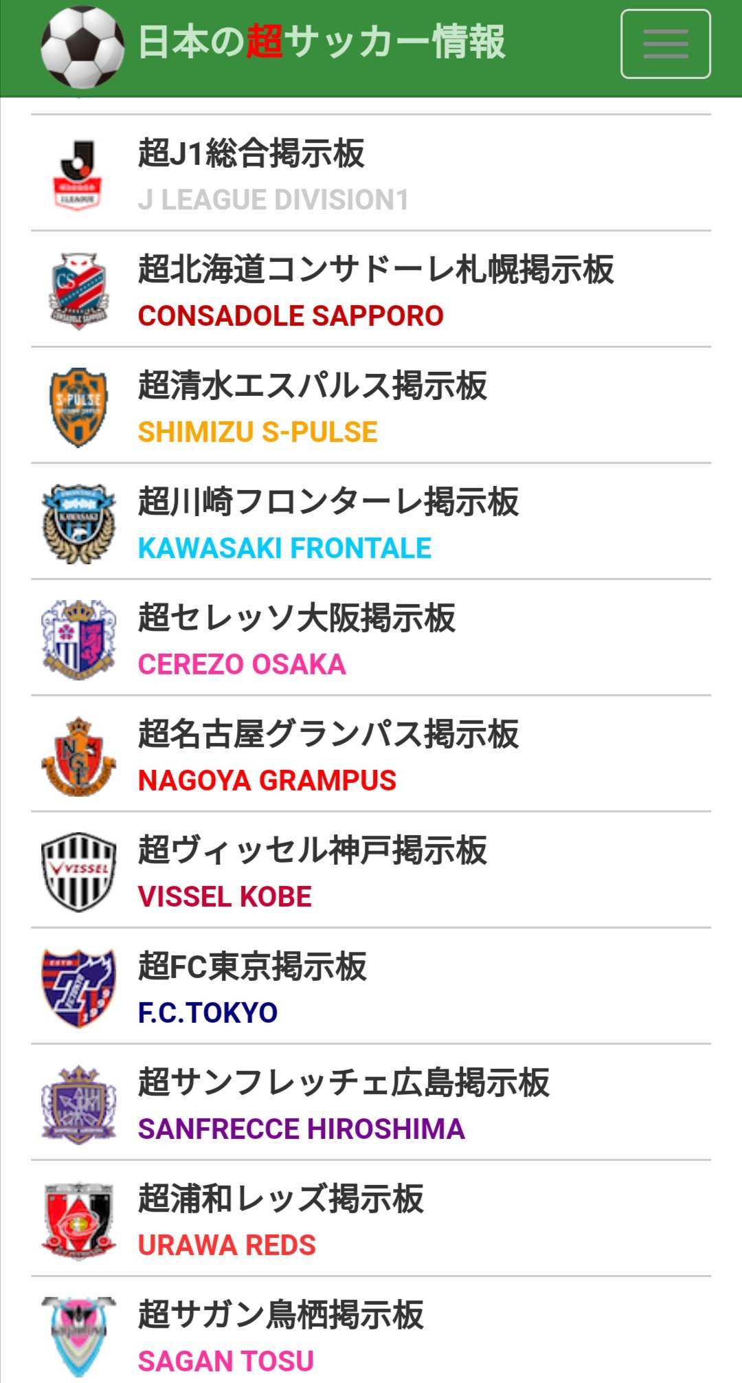 掲示板 超サッカー 日本の超サッカー情報